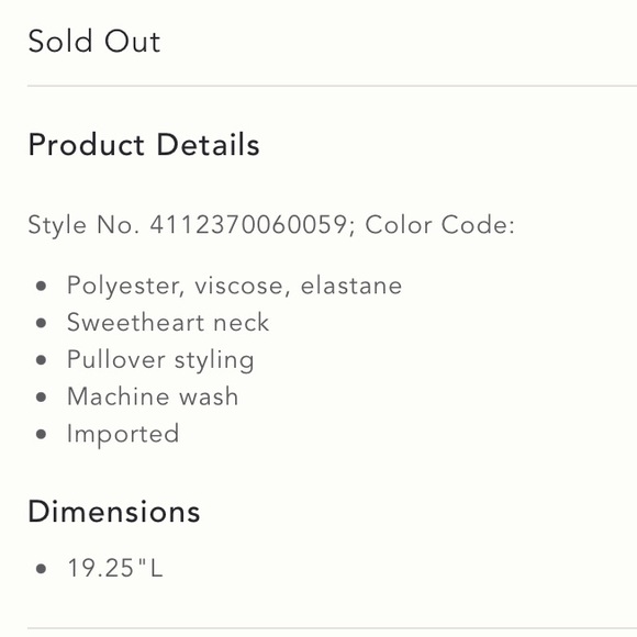 Anthropologie NWT Sweetheart Lace Top Size M. - Picture 5 of 7